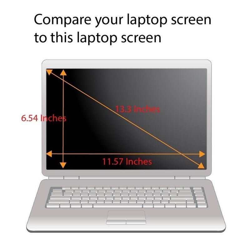 EZ-Pro Screen Protector Tempered Glass Screen Protector for 13.3 Inches Laptop, 9H Hardness and Crystal Clear, Compatible with Any 13.3 inch Touch Screen Laptop - Image 4